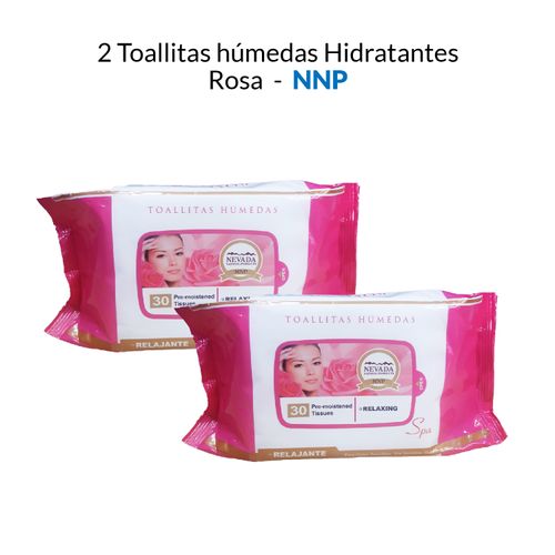 2 Toallitas húmedas Hidratantes Rosa - NNP