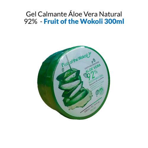 Gel Calmante Áloe Vera Natural 92% - Fruit of the Wokoli 300ml