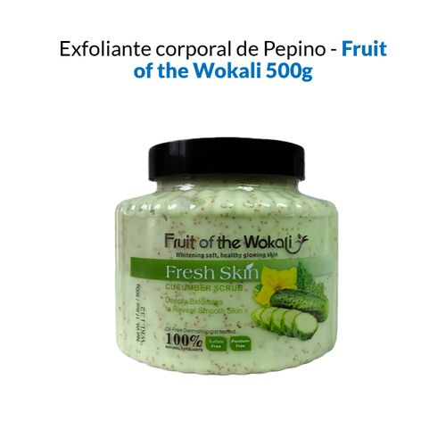 Exfoliante corporal de Pepino - Fruit of the Wokali 500g