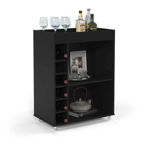 MUEBLE BAR VANGO NEGRO - DIBA MUEBLES