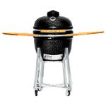 Kamado-20-Negro---Funda-Protectora---Atizador---Brush---Cenizero