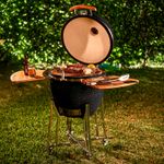 Kamado-20-Negro---Funda-Protectora---Atizador---Brush---Cenizero