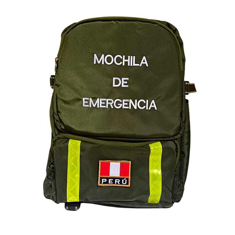 Mochilas-De-Emergencia-Tela-Nylon-Con-Cinta-Reflectiva-Verde