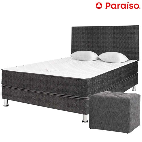 Dormitorio PARAISO Lifestyle 2 Plazas Charcol C/Puff