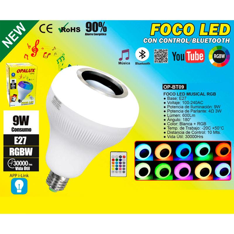 FOCO-LED-MULTICOLOR-CON-PARLANTE-BLUETOOTH-9W-OP-BT09