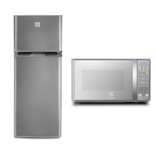 Combo Refrigeradora Top Mount Frost 138L ERT18G2HNI + Microondas 20L EMDO20S2GSRUG Electrolux