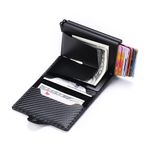 Billetera-Cuero-para-Hombre-Tarjetero-con-Proteccion-RFID-Capacidad-14-Tarjetas---Negro