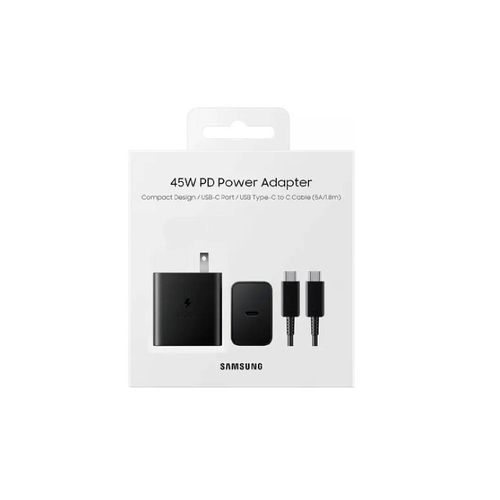 Cargador Samsung 45W (5A/1.8M) - Negro