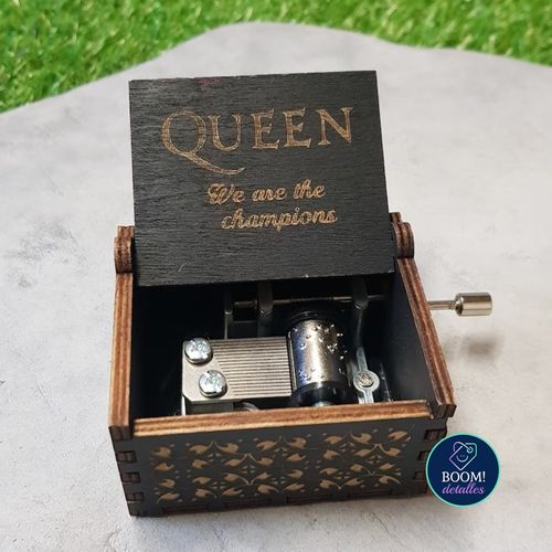 Caja Musical Queen We Are The Champions Música Rock - Color Negro