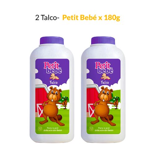 2 Talco Petit Bebé x 180g