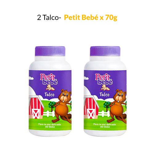 2 Talco Petit Bebé x 70g