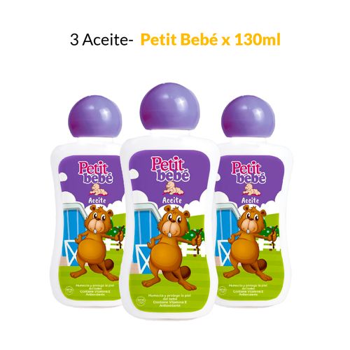 3 Aceite Petit Bebé x 130ml