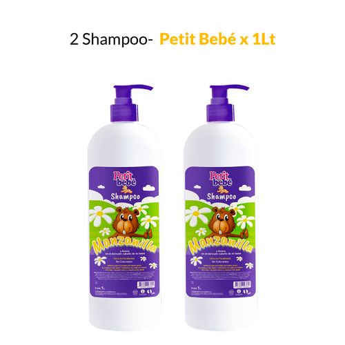 2 Shampoo Petit Bebé x 1lt