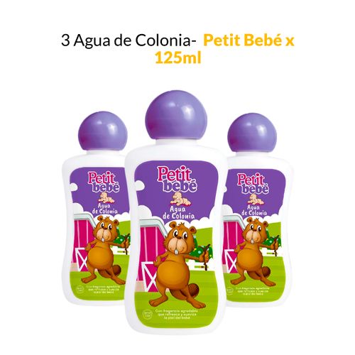 3 Agua de Colonia Petit Bebé x 125ml