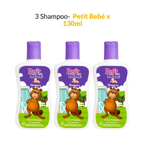 3 Shampoo Petit Bebé x 130ml