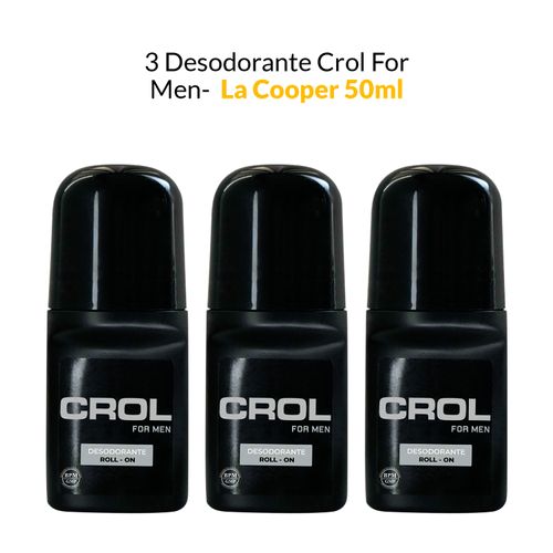 3 Desodorante - Crol For Men x 50ml