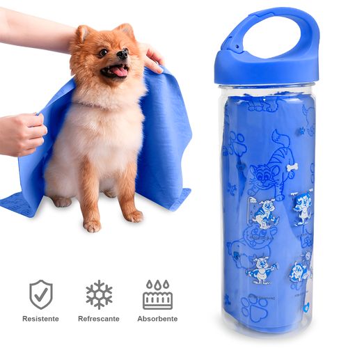 Toalla de Limpieza Absorbente Manta para Perros M42 Azul