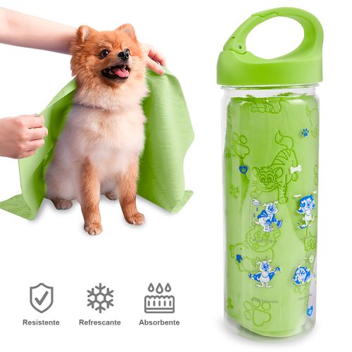 Toalla de Limpieza Absorbente Manta para Perros M42 Verde