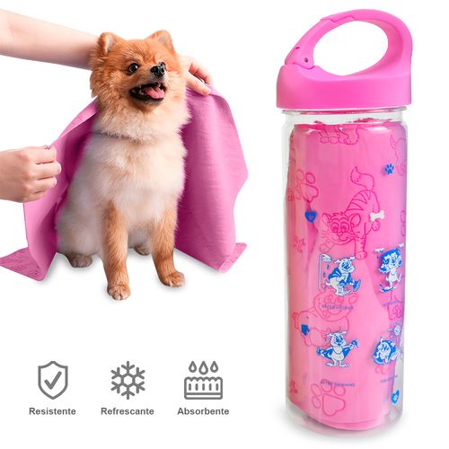 Toalla de Limpieza Absorbente Manta para Perros M42 Rosado