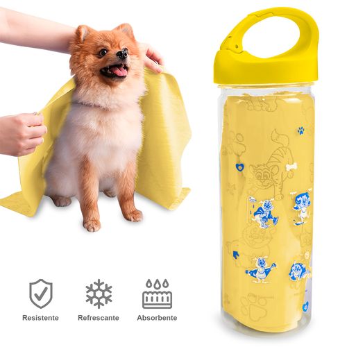 Toalla de Limpieza Absorbente Manta para Perros M42 Amarillo