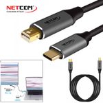 Cable-Adaptador-USB-C-a-Mini-DP-DisplayPort-de-180-Metros-NETCOM