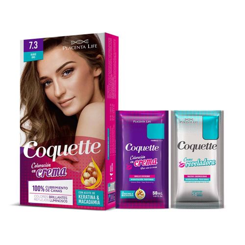 Coquette Tinte 7.3 Rubio Oro Pack 1 aplicacion