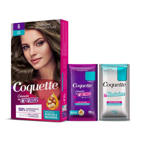 Coquette Tinte 6 Rubio Oscuro Pack 1 aplicacion