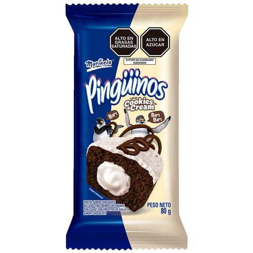 Pastelitos Minix Pingüinos MARINELA Cook & Cream Bolsa 80g