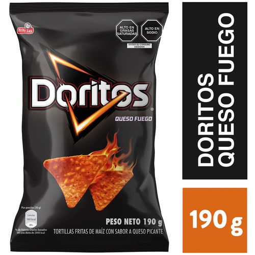 Tortillas de Maíz DORITOS Queso Fuego Bolsa 190g