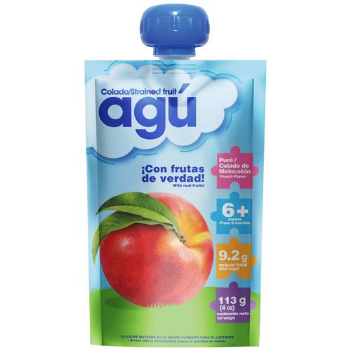Colado de Melocotón AGÚ Doypack 113g