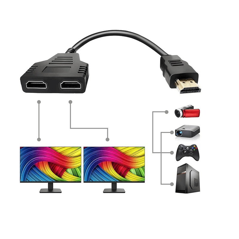 Cable-Splitter-Hdmi-1x2-Full-Hd-Conecta-2-tv-30cm