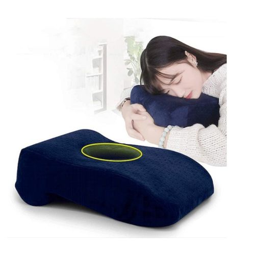 Almohada Viscoelástica Gel para Dormir Boca Abajo de Terciopelo Lavable