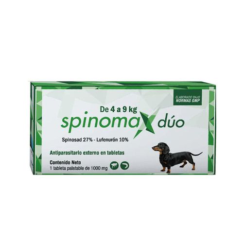 Antiparasitario Externo Spinomax Duo 4 a 9kg