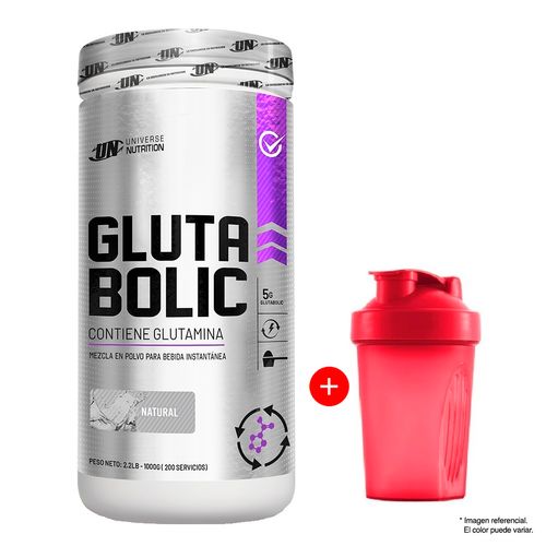 AMINOÁCIDO GLUTABOLIC 1KG UNIVERSE NUTRITION MÁS SHAKER