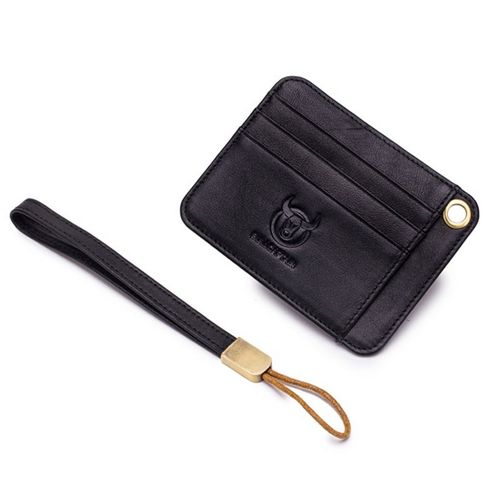 BullCaptain - Tarjetero de Cuero  KB-456-BK Negro
