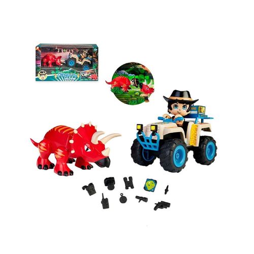 Set Pinypon Action Dino Cuatrimoto