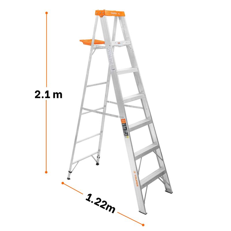 Escalera-Tijera-6-Peldaños-Capacidad-De-Carga-175-Kg-Truper