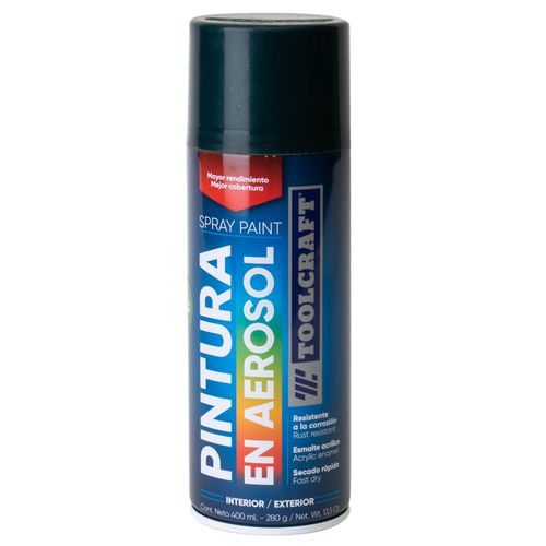 Pintura en Spray Colores Metalicos Verde 400 ml Toolcraft TC1664