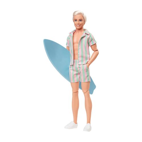 Ken Doll Wearing Pastel Striped Beach Matching Set (A Pedido)