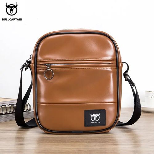 BullCaptain - Morral de Cuero Pu Mate DJB-311-BR Marrón