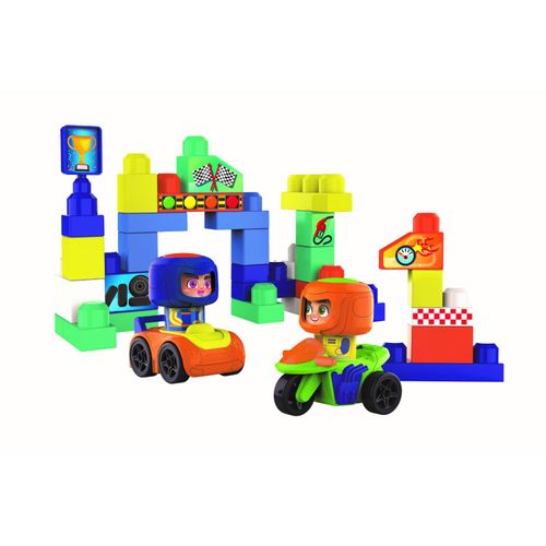 Juguete De Construccion Build Me Up Maxi Vehiculo Figuras 34 Piezas