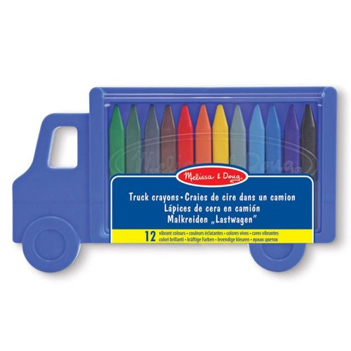 Crayones Melissa & Doug Set De Camión Con 12 Unidades