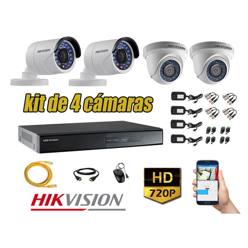 Kit-4-Camaras-de-Seguridad-Hikvision-Hd-720P-mas-Cable-Hdmi-P2P
