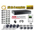Kit-8-Camaras-de-Seguridad-Hikvision-Full-Hd-1080P-mas-Disco-1Tb-Hdmi-P2P