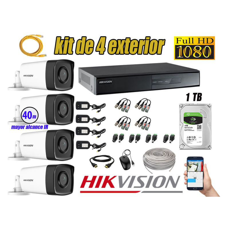 Kit-4-Camaras-de-Seguridad-Exterior-It3F-Hikvision-Full-Hd-1080P-Disco-1Tb-Wd-P2p