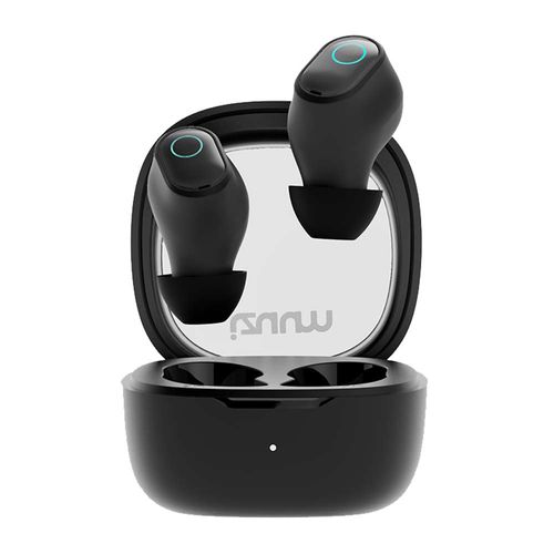 Audífonos bluetooth True Wireless Izuum ES09 resistente al agua IPX4, duración máx. 6 horas, controles táctil, negro