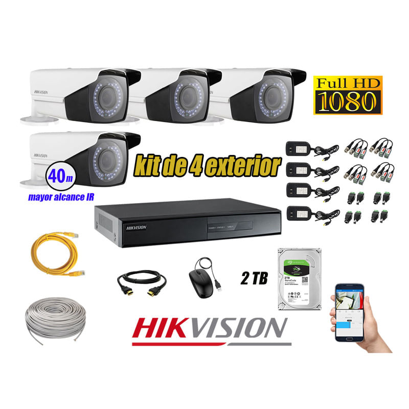 Kit-4-Camaras-de-Seguridad-Exterior-Varifocal-Hikvision-Full-Hd-1080P-mas-Disco-2Tb-Wd-P2p