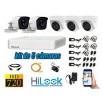 CAMARAS-SEGUIRDAD-KIT-5-HD-720P---CABLE-HDMI-OFERTA-P2P