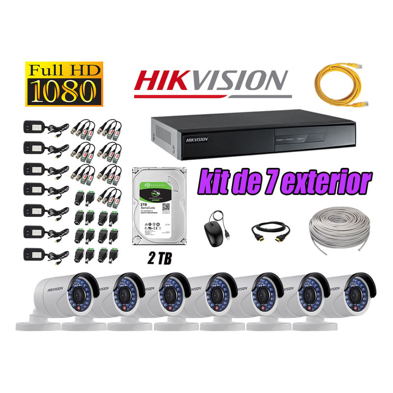 Kit-7-Camaras-de-Seguridad-Exterior-Hikvision-Full-Hd-1080P-mas-Disco-2Tb