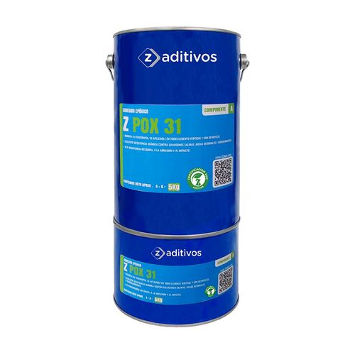 Adhesivo epóxico para anclajes y reparación Zpox 31 A+B 5kg